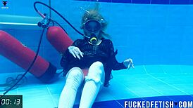 Horny ashlee rose slut dress scuba underwater