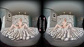 Solo Teen 18+ Brunette Lana Tylor Is Masturbating In Vr