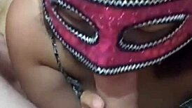 Cum on asian wife face