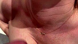 Suck neighbor huge dick suck his balls fuck me after finish on tits