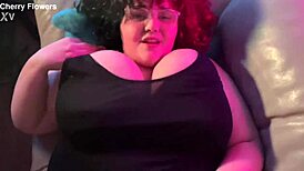 Pretty bbw milf gets huge tits missionary pov