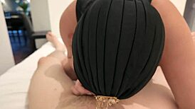 Big ass sexy stepmom in hijab fucked by stepson