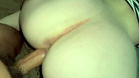 Fat Ass Aurica Spreads For Interracial Creampie