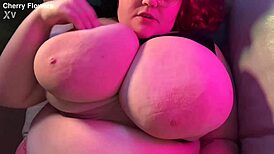 Pretty bbw milf gets huge tits missionary pov