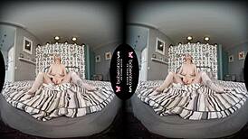 Solo Teen 18+ Brunette Lana Tylor Is Masturbating In Vr
