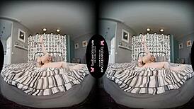 Solo Teen 18+ Brunette Lana Tylor Is Masturbating In Vr