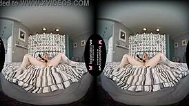 Solo Teen 18+ Brunette Lana Tylor Is Masturbating In Vr