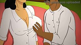 horny indian stepmom fucks rough with big cock and creampie