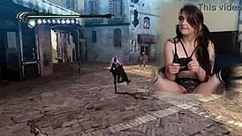 lovense connected gaming sexy bimbo plays bayonetta