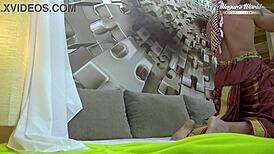 Behind the scenes of small titted nesty getting fucked by big cock