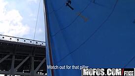 public sex on the water with latina amateur