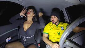 brasileira fucks after world cup ride and creampie