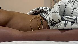 slim ebony teen 18+ waiting for her doctor for examination