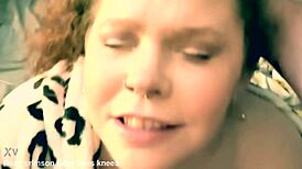 all smiles during redhead cum shots