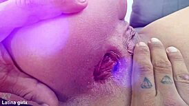 two black monster cocks destroy her ass with dap