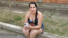 unknown puta takes money for sex with boyfriend away