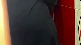 sexy arabic hijab secretary getting fucked in toilette of office
