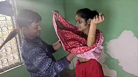 Desi bhabhi called boyfriend home to fuck her hard