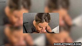 milf shoplifter sucks officers huge meat