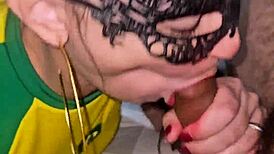 brazilian wife gives beautiful amateur blowjob