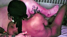 curvy polish woman gets a massage at home