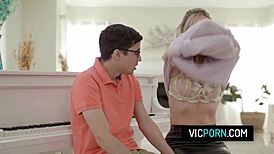 blonde milf teacher bunny madison fucks student