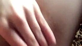 brunette teases in bikini showing shaved pussy and ass