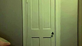 tiny bimbo babysitter caught janitor stroking black cock