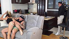 taboo latina let stepbrother and stepfather fuck her