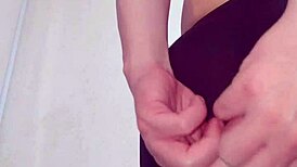 Short leggings machine cumshot