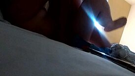 Wife swallows cock and balls completely