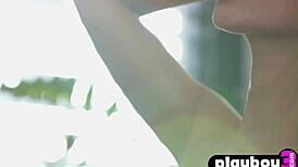 narrative style shows gloria sol as stunning petite teen model posing in beautiful lingerie with big ass and natural curves