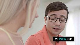 blonde milf teacher bunny madison fucks student