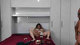 Slut tries double penetration