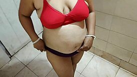 desi wife snigdha enjoyed her tit massage