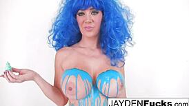 Jayden Jaymes Fingers Pussy In Tight Latex Solo