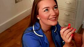 Teen Nurse Shows Off Her Oral Skills