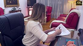 Virgin girl visits the doctor for anal stretching what a surprise