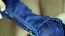 An9-038-busty brunette lady let me cum on her panty