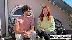 italian guy has his first pornstar experience with cherry-candle