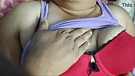 desi wife snigdha enjoyed her tit massage