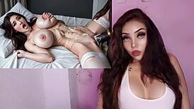 Asiatica tetona rides huge black cock