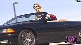 risky public flashing with mindy and her enormous juggs