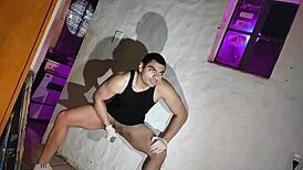 Sexy doctor cosplay masturbation with gloves of sexy number 1