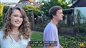 Una fairy shows her body near boyfriend
