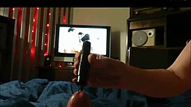 madame birgit makes alan cum watching porn